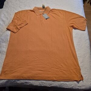 Cutter & Buck men's size 4XT Dry Tec bright Orange polo shirt, NEW
